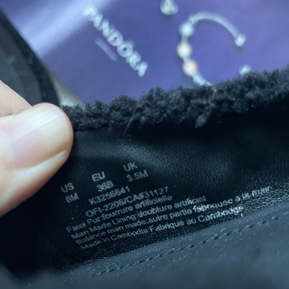 DKNY Black TEDDY Textured Flats - Picture 10 of 12